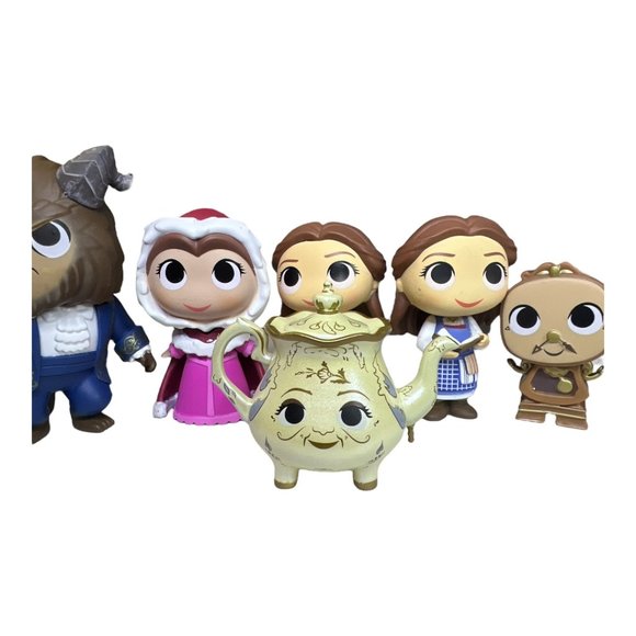 Lot of 6 Disney Beauty and the Beast Funko Mini Figures Size 3.5" - 2" - Picture 9 of 10
